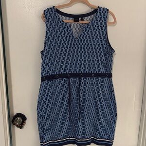 Rafaella Blue and Black Mini Dress